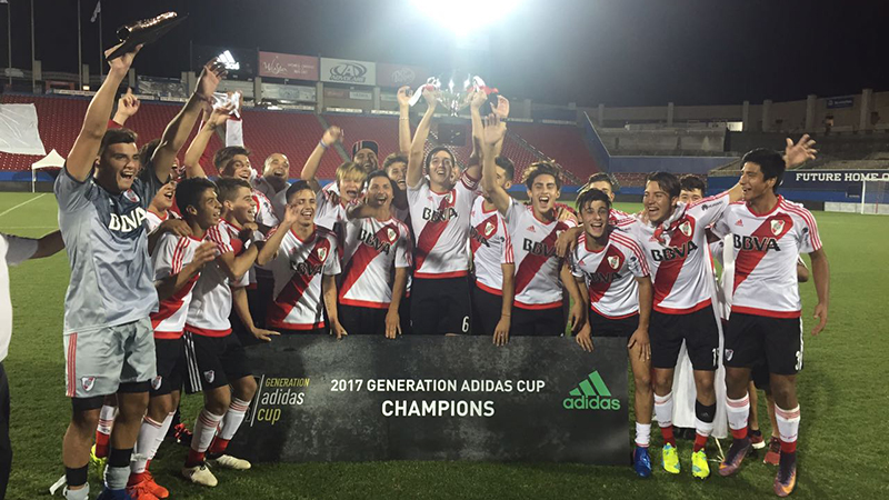 Arancel Desmenuzar Yogur River is the champion of the Generation adidas Cup