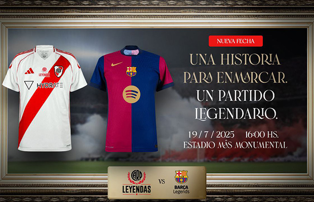 River vs. Barcelona - Se reprogramó el Choque de Leyendas para el 19 de julio